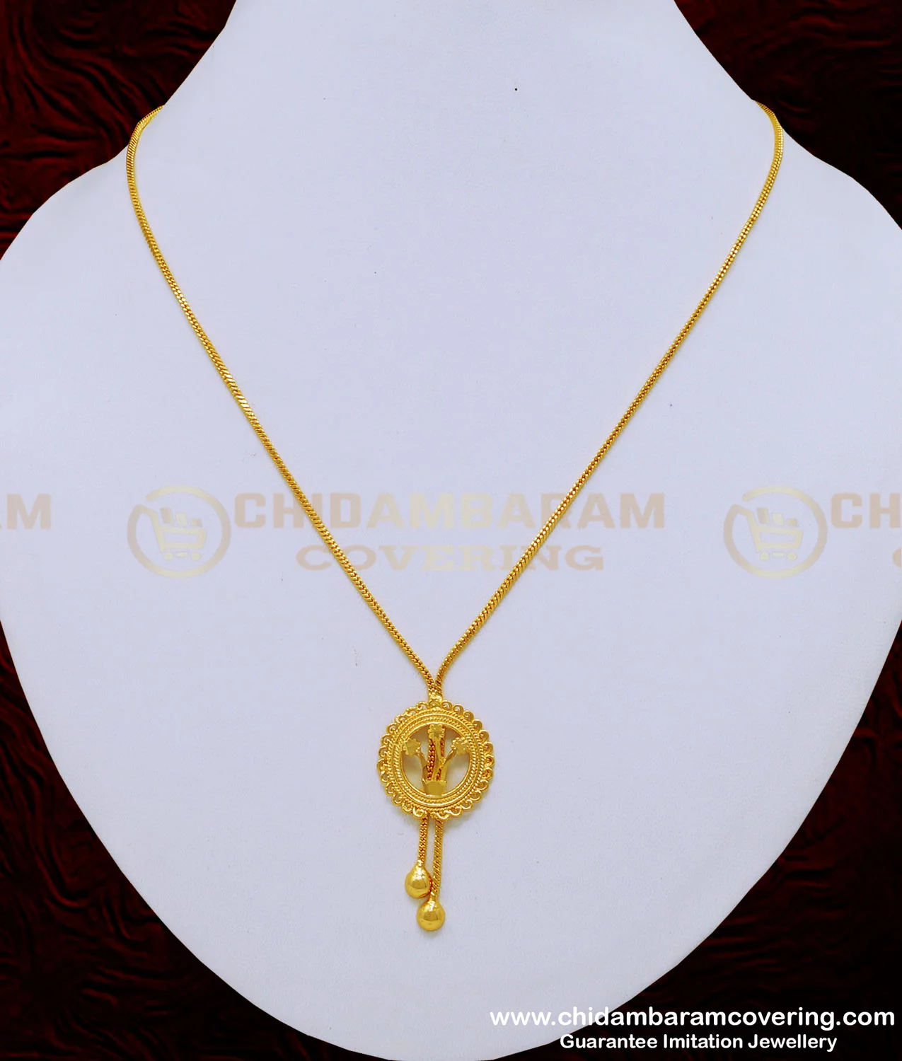 Gold chain with store locket for girl